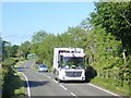 A Newry Mourne and Down District Council Refuse Collection lorry on the A25