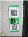 HiPoints information QR code at The Market Hall (Neuadd Ogwen), Bethesda