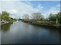 Towpath footbridge over a weir, Barrow on Soar