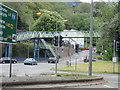 Footbridge over the A48 at Briton Ferry