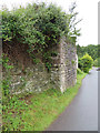 Former railway bridge support in Upper Soudley