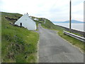 Roadside dwellings above Ardmore bay, Isle of Skye