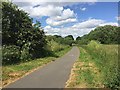 Shared path in Kingfisher Country Park near Shard End, east Birmingham