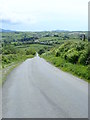 Monaghan Road descending Southeastwards into the White Water  valley