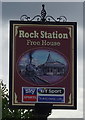 Sign for the Rock Station, Rock Ferry