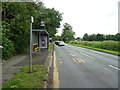 Bus stop and shelter on Saughall Road, Chester