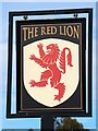 The Red Lion sign