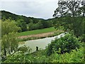 Artificial lake on Derwent Valley flood plain