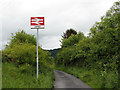 The lane approaching Cilmeri Station