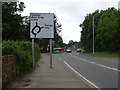 A540, Thurstaston approaching roundabout