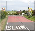 Entering the village of Belleek from the West along the A25