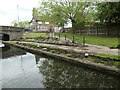 Closed towpath by Bridge 17, Erewash Canal