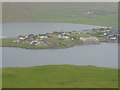 Looking down on Kalliness from the A971