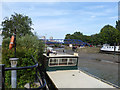 Looking towards footbridge to Lots Ait