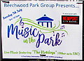 Music in the Park announcement, Beechwood Park, Newport