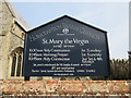 TF6841 : Hunstanton  Parish  Church  Information  Board by Martin Dawes