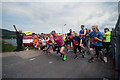 Start of the Great Carradale Canter at Carradale Harbour