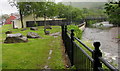 Muddy riverbank track, New Tredegar 