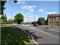 Mini roundabout on Maypole Lane