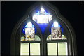 View of a stained glass window in Strawberry Hill House #3