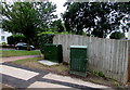 Dark green cabinets on a Glasllwch corner, Newport