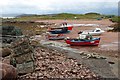 Beached boats at Cove