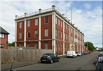 NS5466 : Linthouse Buildings, Holmfauld Road by Alan Murray-Rust
