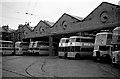 NS5664 : Govan bus garage, 1965 by Alan Murray-Rust