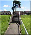 Steps up to Malpas Road, Newport