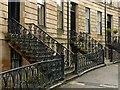 Cast iron railings, Belmont Crescent, Hillhead