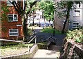 Steps and path descending from Ladbrooke Place to Kett