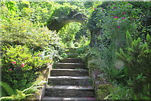 SS8746 : Steps, Greencombe Gardens, Porlock by John C