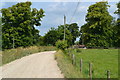 Track beside Barford Park Farm