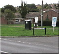 Dark green cabinet, Broadwey Close, Weymouth