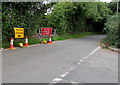 Diversion - road ahead closed, Bettws Hill, Newport