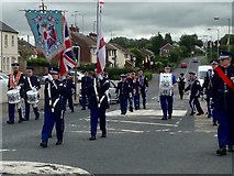 H4672 : Band parading along Hospital Road, Omagh by Kenneth  Allen