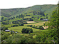 Wye Valley farmland south of Llangurig in Powys