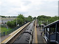 Axminster Station looking towards Exeter