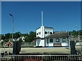 NS2480 : Waiting room and signal tower, Kilcreggan Pier by Christine Johnstone