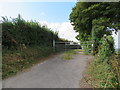 Access to public footpath off A381