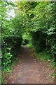 Public footpath on north side of pedestrian level crossing, St. John