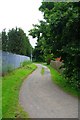 Public footpath adjacent to cemetery, St. John