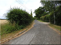 TM1754 : Church Road, Ashbocking almost at the end of the road by Adrian S Pye