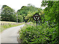 Old road sign near Rawdon