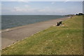 Looking north along Solway Coast path