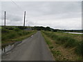 Minor road beside River Cree approaching Carty Farm