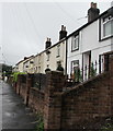 Row of houses above the west side of Merthyr Road, Ashvale, Tredegar