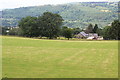 Field next to dismantled railway