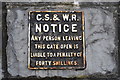 G2418 : Notice, Ballina Railway Station by Kenneth  Allen