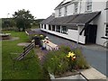 Flower displays at the Lion Hotel